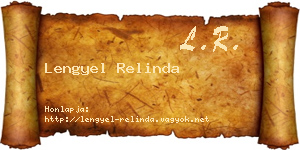 Lengyel Relinda névjegykártya